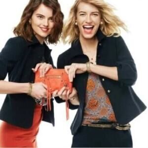 Cabi #3027 Abbott Billow Sleeve Military Style Black Gold Button Blazer Size 8